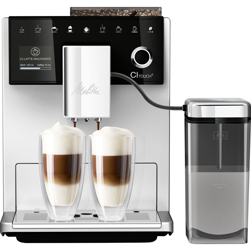 Superautomatisk kaffemaskine Melitta F630-111 Sølvfarvet 1000 W 1400 W 1,8 L