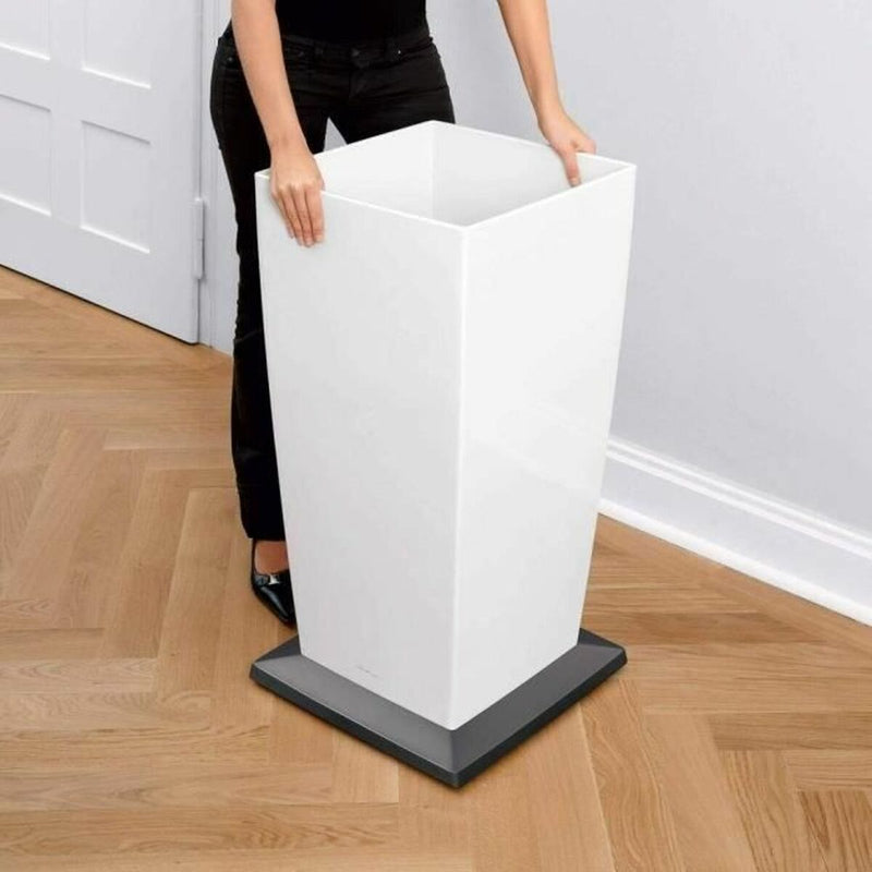 Selvvandende pot Lechuza Brun 39,5 x 39,5 x 75,5 cm Plastik Rektangulær