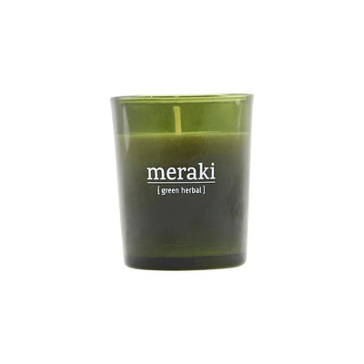 Se Meraki Meraki duftlys grønt glas 12 timer Green herbal ✔ Kæmpe udvalg i Meraki ✔ Hurtig levering: 1 - 2 Hverdage samt billig fragt - Varenummer: KTT-42379-02 og barcode / Ean: '5707644697829 på lager - Udsalg på Indretning - Lysestager & Fyrfadsstager - Duftlys & duftpinde Spar op til 55% - Over 1124 kendte brands på udsalg