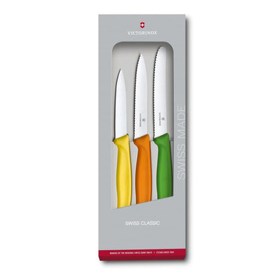 Se Victorinox Swiss Classic Universalknivsæt 3 dele Rustfrit stål ✔ Kæmpe udvalg i Victorinox ✔ Hurtig levering: 1 - 2 Hverdage samt billig fragt - Varenummer: KTT-508955-01 og barcode / Ean: '7611160053046 på lager - Udsalg på Køkken & madlavning - Køkkenknive & Knivtilbehør - Knivsæt Spar op til 66% - Over 1122 kendte brands på udsalg
