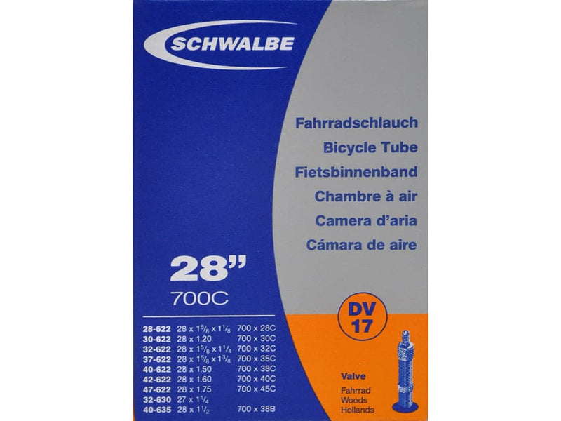 Se Schwalbe slange 700 x 28-45c med almindelig ventil DV17 ✔ Kæmpe udvalg i Schwalbe ✔ Meget billig fragt og hurtig levering: 1 - 2 hverdage - Varenummer: CKP-4026495098526 og barcode / Ean: &