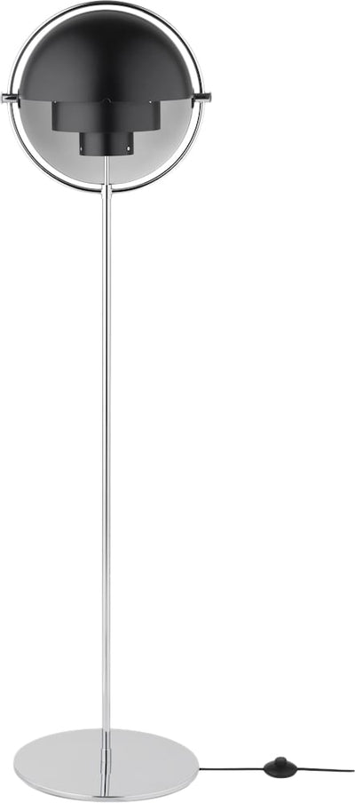 Se Gubi Multilite Floor Lamp, Chrome Base - Black Semi Matt Str 1972 - Gulvlamper ❤ Stort online udvalg i Gubi ❤ Meget billig fragt og hurtig levering: 1 - 2 hverdage - Varenummer: MGS-S00540802 og barcode / Ean: 5715015114875 på lager - Udsalg på Bolig - Lamper - Gulvlamper Spar op til 61% - Over 1334 design mærker på udsalg