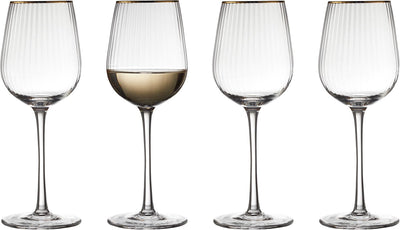 Se Lyngby Glas Hvidvinsglas Palermo Gold 30 cl 4 stk. - Hvidvinsglas ❤ Stort online udvalg i Lyngby Glas ❤ Meget billig fragt og hurtig levering: 1 - 2 hverdage - Varenummer: MGS-S11691154 og barcode / Ean: 5722000275787 på lager - Udsalg på Bolig - Borddækning - Glas - Vinglas - Hvidvinsglas Spar op til 57% - Over 1354 kendte mærker på udsalg