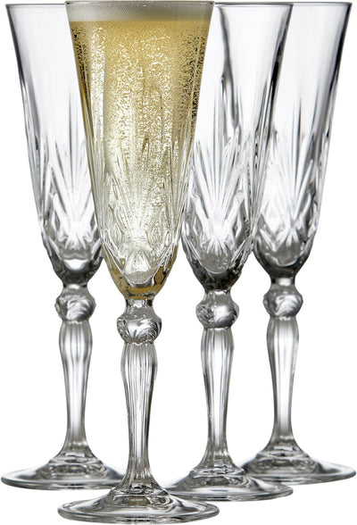 Se Lyngby Glas Champagne Melodia 16cl 4 stk. Str H:22 cm - Champagneglas Glas ❤ Stort online udvalg i Lyngby Glas ❤ Meget billig fragt og hurtig levering: 1 - 2 hverdage - Varenummer: MGS-S00557629 og barcode / Ean: 5722009160961 på lager - Udsalg på Bolig - Borddækning - Glas - Champagneglas Spar op til 52% - Over 1354 kendte brands på udsalg