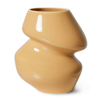 Se HKliving Ceramic organic vase small 19 cm Cappuccino ✔ Kæmpe udvalg i HKliving ✔ Hurtig levering: 1 - 2 Hverdage samt billig fragt - Varenummer: KTT-579786-01 og barcode / Ean: '8718921054669 på lager - Udsalg på Indretning - Dekoration - Vaser Spar op til 57% - Over 1324 kendte brands på udsalg