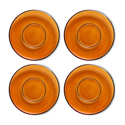 Se HKliving 70's glassware underkop Ø10,6 cm 4-pak Amber brown ✔ Kæmpe udvalg i HKliving ✔ Hurtig levering: 1 - 2 Hverdage samt billig fragt - Varenummer: KTT-579798-01 og barcode / Ean: '8718921055277 på lager - Udsalg på Servering - Tallerkner - Kaffefad & tefad Spar op til 63% - Over 1324 kendte brands på udsalg
