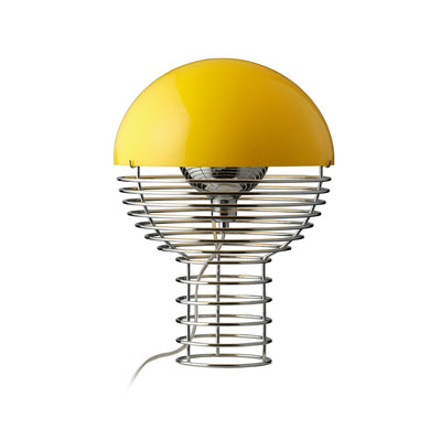 Se Verpan Wire bordlampe Ø30 cm Chrome/Yellow ✔ Kæmpe udvalg i Verpan ✔ Hurtig levering: 1 - 2 Hverdage samt billig fragt - Varenummer: KTT-586157-01 og barcode / Ean: '5702410520011 på lager - Udsalg på Belysning - Lamper - Bordlamper Spar op til 63% - Over 1334 design mærker på udsalg