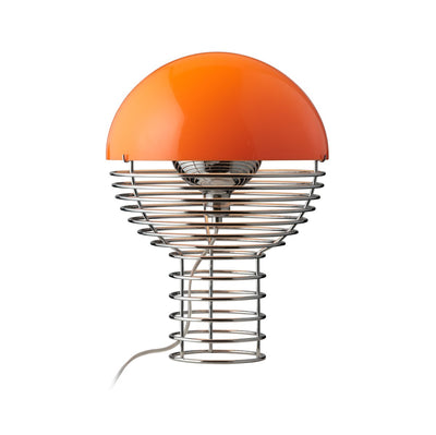 Se Verpan Wire bordlampe Ø30 cm Chrome/Orange ✔ Kæmpe udvalg i Verpan ✔ Hurtig levering: 1 - 2 Hverdage samt billig fragt - Varenummer: KTT-586159-01 og barcode / Ean: '5702410520035 på lager - Udsalg på Belysning - Lamper - Bordlamper Spar op til 61% - Over 1334 design mærker på udsalg