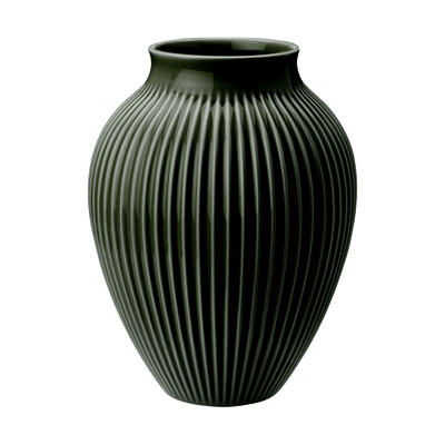 Se Knabstrup Keramik Knabstrup vase riflet 20 cm Dark green ✔ Kæmpe udvalg i Knabstrup Keramik ✔ Hurtig levering: 1 - 2 Hverdage samt billig fragt - Varenummer: KTT-594849-01 og barcode / Ean: '5713959013254 på lager - Udsalg på Indretning - Dekoration - Vaser Spar op til 66% - Over 1324 kendte brands på udsalg