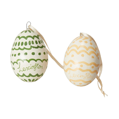 Se Lexington Easter Eggs in Papier Maché påskeophæng 2-pak Green-yellow ✔ Kæmpe udvalg i Lexington ✔ Hurtig levering: 1 - 2 Hverdage samt billig fragt - Varenummer: KTT-595928-01 og barcode / Ean: '7321301727148 på lager - Udsalg på Indretning - Dekoration - Dekorationsdetaljer Spar op til 61% - Over 1312 kendte brands på udsalg