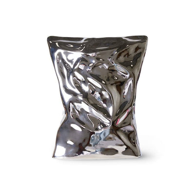 Se HKliving HK Objects vase "Bag of Crisps" 26x9 cm Krom ✔ Kæmpe udvalg i HKliving ✔ Hurtig levering: 1 - 2 Hverdage samt billig fragt - Varenummer: KTT-603175-01 og barcode / Ean: '8718921053013 på lager - Udsalg på Indretning - Dekoration - Vaser Spar op til 58% - Over 1150 kendte brands på udsalg