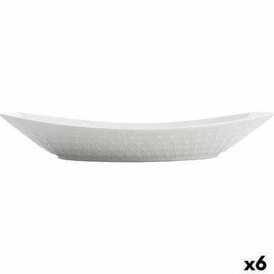 Fad Quid Gastro 30 x 14,5 x 6 cm Keramik Hvid 6 stk