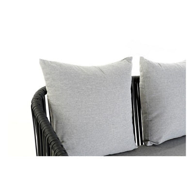Sofa og spisebordssæt DKD Home Decor MB-179039 Grå Have Polyester Tov Aluminium (151,5 x 72 x 70 cm) (4 pcs)
