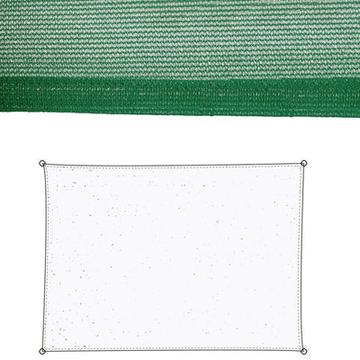 Skyggesejl Markise Grøn Polyetylen 300 x 400 x 0,5 cm