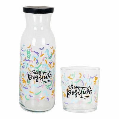 Glassæt LAV Positive Flaske Krystal 7 Dele (4 enheder) (7 dele)