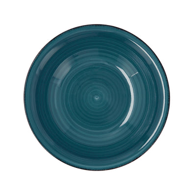 Dyb tallerken Quid Vita Keramik Blå (ø 21,5 cm) (12 enheder)