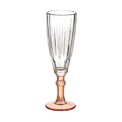 Champagneglas Exotic Krystal Laksefarvet 6 stk 170 ml