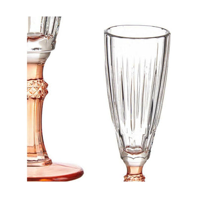 Champagneglas Exotic Krystal Laksefarvet 6 stk 170 ml