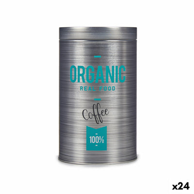 Beholder og opbevaring Organic Kaffe Grå Dåse 10,4 x 18,2 x 10,4 cm 24 stk