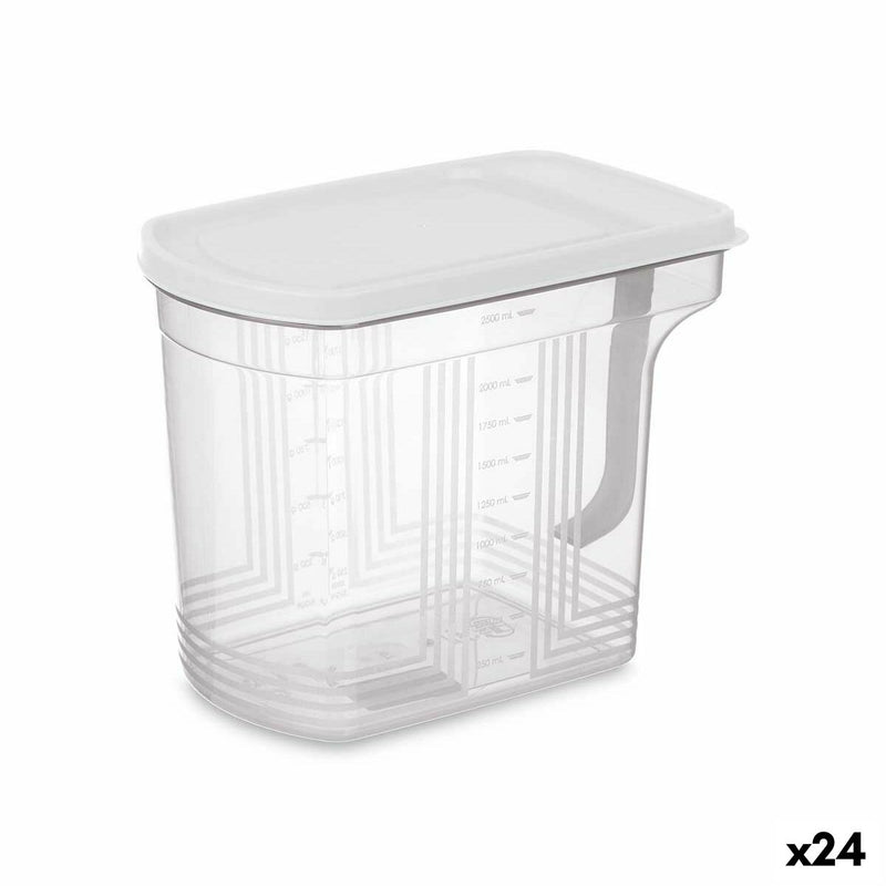 Køleskabsordner Grå Plastik 2,5 L 20,5 x 17 x 13 cm (24 enheder)