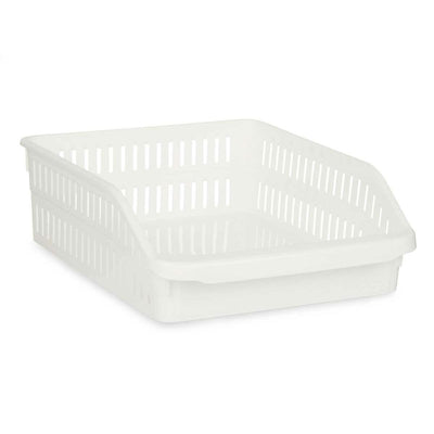 Køleskabsordner Hvid Plastik 26 x 9,3 x 30,5 cm (24 enheder)
