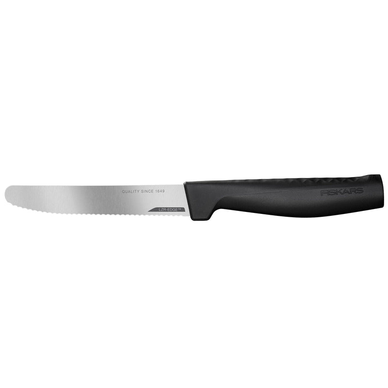 Se Fiskars Hard Edge tomatkniv, 11 cm ✔ Kæmpe udvalg i Fiskars ✔ Meget billig fragt og hurtig levering: 1 - 2 hverdage - Varenummer: KTO-1054947 og barcode / Ean: &