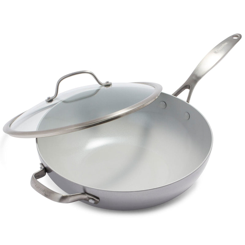 Se GreenPan Venice Pro wok med låg 30 cm ✔ Kæmpe udvalg i GreenPan ✔ Meget billig fragt og hurtig levering: 1 - 2 hverdage - Varenummer: KTO-CC002258-001 og barcode / Ean: &