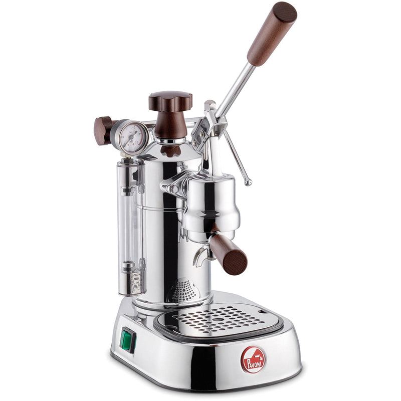Se La Pavoni Professional Espressomaskin 1,6 liter Rustfrit stål, træhåndtag LPLPLH01EU ✔ Kæmpe udvalg i La Pavoni ✔ Meget billig fragt og hurtig levering: 1 - 2 hverdage - Varenummer: KTO-LPLPLH01EU og barcode / Ean: &