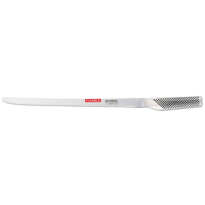 Se Global Global G-10 laksekniv 31 cm fleksibel Rustfrit stål ✔ Kæmpe udvalg i Global ✔ Hurtig levering: 1 - 2 Hverdage samt billig fragt - Varenummer: KTT-25892-01 og barcode / Ean: '4943691810489 på lager - Udsalg på Køkken & madlavning - Køkkenknive & Knivtilbehør - Lakseknive Spar op til 54% - Over 1354 design mærker på udsalg
