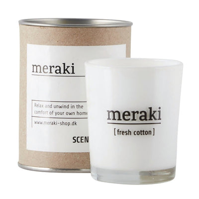 Se Meraki Meraki duftlys 35 timer Fresh cotton ❤ Stort online udvalg i Meraki ❤ Meget billig fragt og hurtig levering: 1 - 2 hverdage - Varenummer: NDN-26935-01 og barcode / Ean: '5707644411425 på lager - Udsalg på Home & Garden - Decor - Home Fragrances - Candles Spar op til 51% - Over 1334 design brands på udsalg