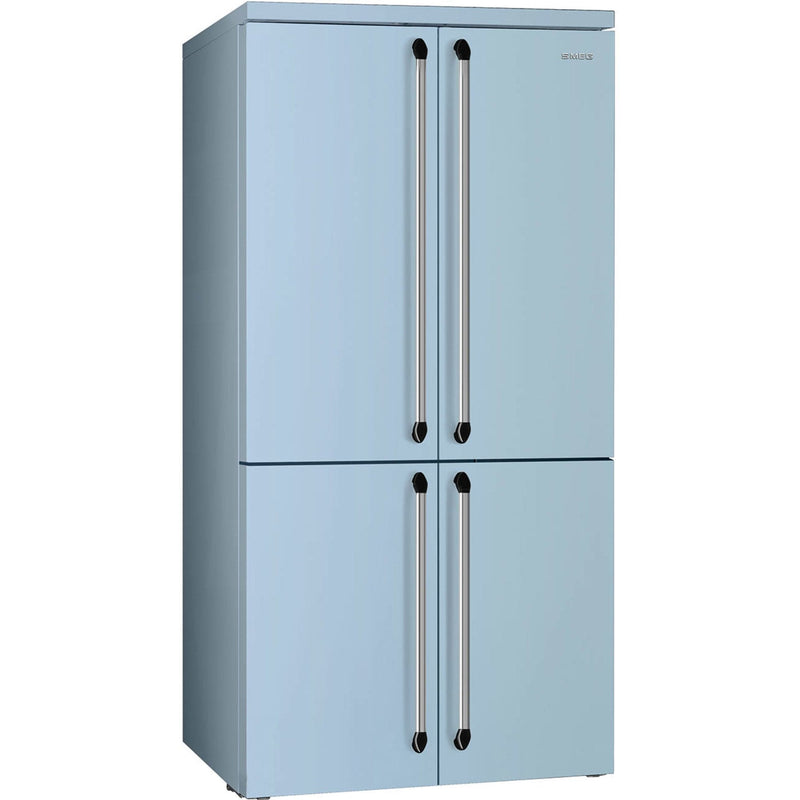 Se Smeg FQ960PB5 Amerikanerkøleskab med fryst 187 cm, pastelblå ✔ Kæmpe udvalg i Smeg ✔ Meget billig fragt og hurtig levering: 1 - 2 hverdage - Varenummer: KTO-FQ960PB5 og barcode / Ean: &