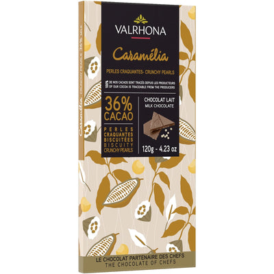 Se Valrhona Caramelia Pearls 36% chokoladebar, 120 g ✔ Kæmpe udvalg i Valrhona ✔ Meget billig fragt og hurtig levering: 1 - 2 hverdage - Varenummer: KTO-53488 og barcode / Ean: '3395328474419 på lager - Udsalg på Chokoladebar Spar op til 56% - Over 1112 kendte brands på udsalg