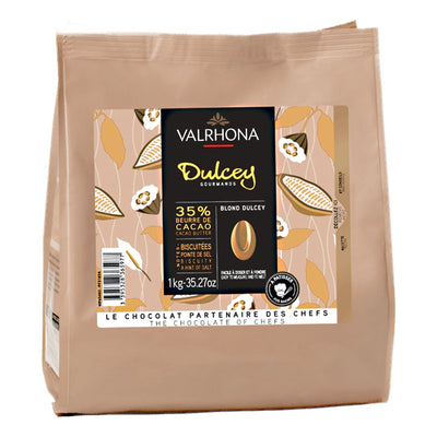 Se Valrhona Dulcey 35% choklade, 1 kg ✔ Kæmpe udvalg i Valrhona ✔ Meget billig fragt og hurtig levering: 1 - 2 hverdage - Varenummer: KTO-53438 og barcode / Ean: '3395328365977 på lager - Udsalg på Chokolade Spar op til 55% - Over 1112 kendte brands på udsalg