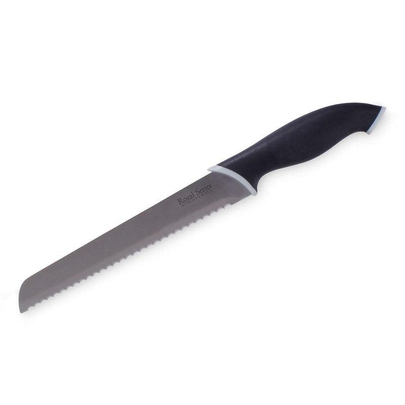 Se Royal Brødkniv 32 cm - Rustfrit stål & Softgrip håndtag - Sort ❤ Kæmpe udvalg i Royal ❤ Hurtig levering: 1 - 2 Hverdage samt billig fragt - Varenummer: CPD-AG2212113 og barcode / Ean: &