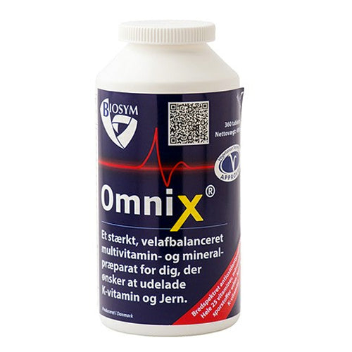 Se BioSym OmniX u. jern og k-vitamin 360 tabl. DATOVARE 03/2024 ❤ Stort online udvalg i KopK ❤ Hurtig levering: 1 - 2 Hverdage samt billig fragt - Varenummer: HG-DDDDDDDDDD og barcode / Ean: &