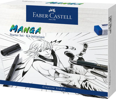 Se Faber-Castell Pitt artist manga starter sæt online her - Ean: 4005401671527