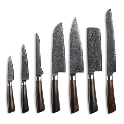 Se Knivsæt - Complete Set - Rose - (7 knive) ❤ Kæmpe udvalg i Qookware ❤ Hurtig levering: 1 - 2 Hverdage samt billig fragt - Varenummer: QOO-46455407837530 og barcode / Ean: '5745000613496 på lager - tilbud på Køkkenknive Spar op til 58% - Over 454 design mærker på tilbud