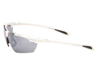 Se Ongear Croix de Fer - Cykelbrille med PC Smoke flash mirror linse - Mat hvid ❤ Kæmpe udvalg i On Gear ❤ Hurtig levering: 1 - 2 Hverdage samt billig fragt - Varenummer: CKP-5712934008377 og barcode / Ean: '5712934008377 på lager - Udsalg på Cykelbriller Spar op til 51% - Over 434 design mærker på udsalg