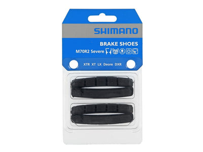 Se Shimano XTR - Bremsegummi - 2 x 2 stk - V-Bremse - M70R2 ❤ Kæmpe udvalg i Shimano ❤ Hurtig levering: 1 - 2 Hverdage samt billig fragt - Varenummer: CKP-4524667603276 og barcode / Ean: '4524667603276 på lager - Udsalg på Bremseklodser til fælgbremser Spar op til 59% - Over 785 kendte brands på udsalg