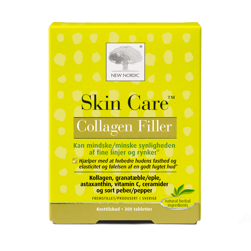 Se New Nordic Skin Care Collagen Filler 300 tabl. DATOVARE 02/2024 ❤ Stort online udvalg i New Nordic ❤ Hurtig levering: 1 - 2 Hverdage samt billig fragt - Varenummer: HG-45986-1 og barcode / Ean: &