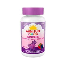Se Minisun Dinomin C & D3 vitamin Junior 60 gum - DATOVARE 5/1-2024 ❤ Stort online udvalg i KopK ❤ Hurtig levering: 1 - 2 Hverdage samt billig fragt - Varenummer: HG-52488-1 og barcode / Ean: '6417927105680 på lager - Udsalg på Sundhed Spar op til 51% - Over 322 kendte brands på udsalg