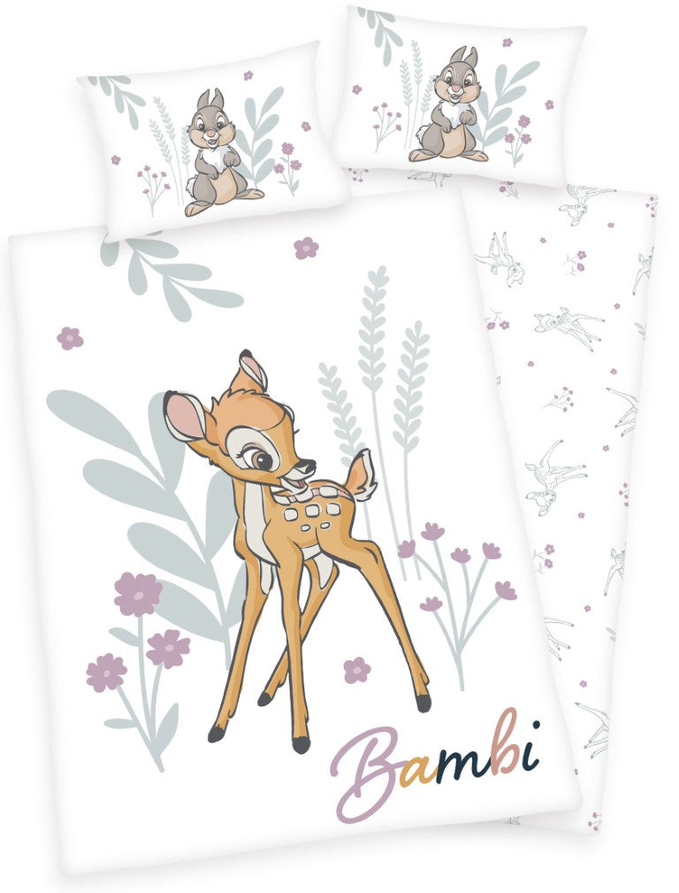 Se Disney Bambi Sengetøj 100x135 cm - 100 procent bomuld - GREEN by OEKO-TEX ✔ Kæmpe udvalg i Herding ✔ Hurtig levering: 1 - 2 Hverdage samt billig fragt - Varenummer: MMA-2010203 og barcode / Ean: &