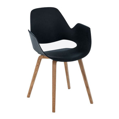 Se Falk Armchair (Træben, Sort sæde) - HOUE ❤ Stort online udvalg i HOUE ❤ Hurtig levering: 1 - 2 Hverdage samt billig fragt ❤ Varenummer: TEN-12903-2005 og barcode / Ean: på lager - Udsalg på Møbler > Stole > Spisebordsstole - Over 434 design mærker på udsalg