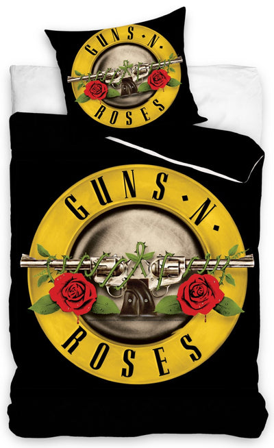 Se Guns N' Roses Sengetøj 160x200 cm - 100 procent bomuld ✔ Kæmpe udvalg i Mmaction ✔ Hurtig levering: 1 - 2 Hverdage samt billig fragt - Varenummer: MMA-2040308 og barcode / Ean: '5902022946166 på lager - Udsalg på Øvrigt sengetøj til Børn Spar op til 65% - Over 454 design mærker på udsalg