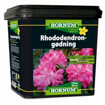Se Hornum Rhododendrongødning NPK 10-2-7 5 liter spand ❤ Stort online udvalg i Plantetorvet ❤ Hurtig levering: 1 - 2 Hverdage samt billig fragt - Varenummer: PTT-91361 og barcode / Ean: på lager - Udsalg på Gødninger > Surbundsgødning Spar op til 57% - Over 424 kendte brands på udsalg