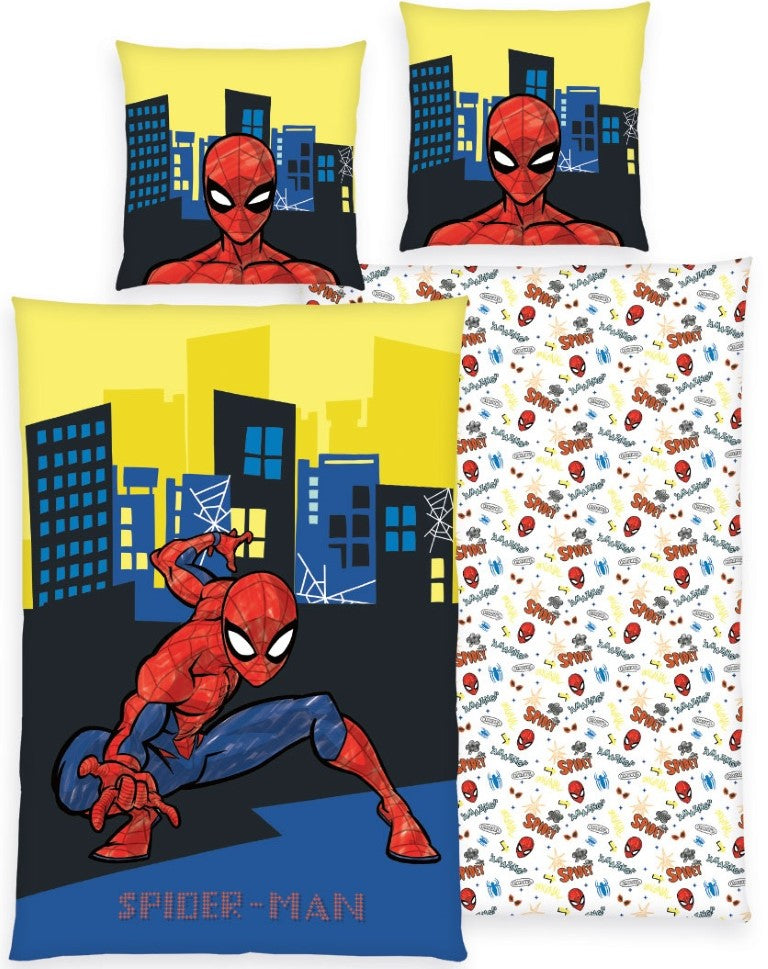 Se Spiderman Sengetøj - 100 procent bomuld ✔ Kæmpe udvalg i  mmaction ✔ Hurtig levering: 1 - 2 Hverdage samt billig fragt - Varenummer: MMA-2010254 og barcode / Ean: &