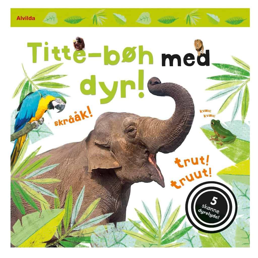 Alvilda Titte-bøh med dyr, bog med flapper og dyrelyde til små børn