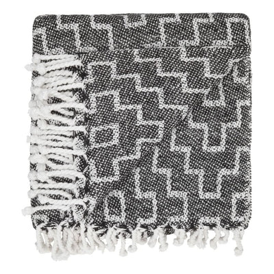 Se Plaid med frynser i 100% bomuld - 135 x 200 cm. fra RugsâNâMore ✔ Kæmpe udvalg i  Satana ✔ Hurtig levering: 1 - 2 Hverdage samt billig fragt - Varenummer: STAA-216012 og barcode / Ean:  på lager - Udsalg på BOLIG > Tæpper Spar op til 61% - Over 1354 kendte mærker på udsalg