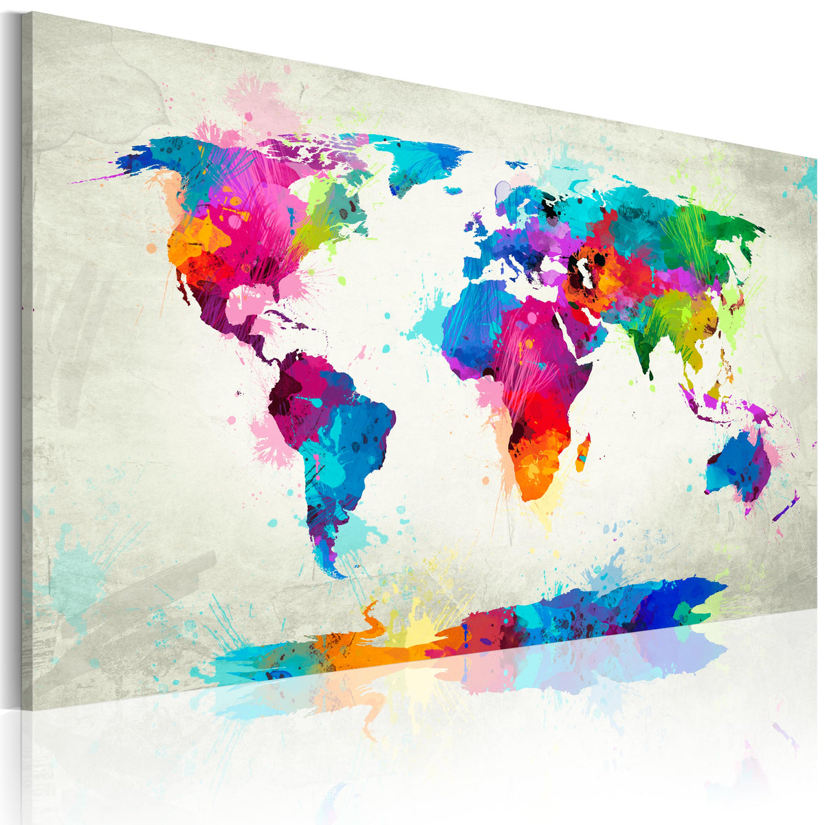 Se ARTGEIST An Explosion of Colors - Multifarvet verdenskort i trykt på lærred - Flere størrelser 60x40 ❤ Kæmpe udvalg i Artgeist - Køb online på udsalg og tilbud lige nu ❤ Meget billig fragt og hurtig levering: 1 - 2 hverdage - Varenummer: Boboonline-56298-14160 og barcode / Ean: 5903143918759 på lager - Udsalg på Interiør,Billeder og andet til væggen,Verdenskort Spar op til 51% - Over 785 kendte brands på udsalg