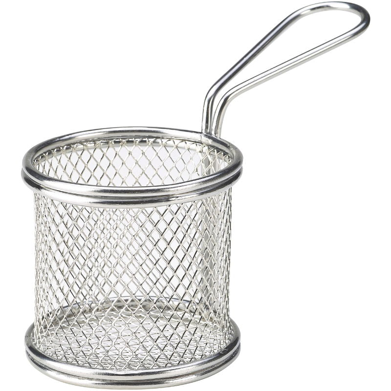 Se Rund Mini Friturekurv Til Servering Af Pomfritter 9.3 x 9cm Rustfrit Stål ✔ Kæmpe udvalg i Genware - Køb online på udsalg og tilbud lige nu ✔ Super billig fragt og lynhurtig levering - Varenummer: Barlife-701413 og på lager - Udsalg på Køkken - Køkkenartikler Spar helt op til 57% - Kæmpe udsalg på over 739 mærker